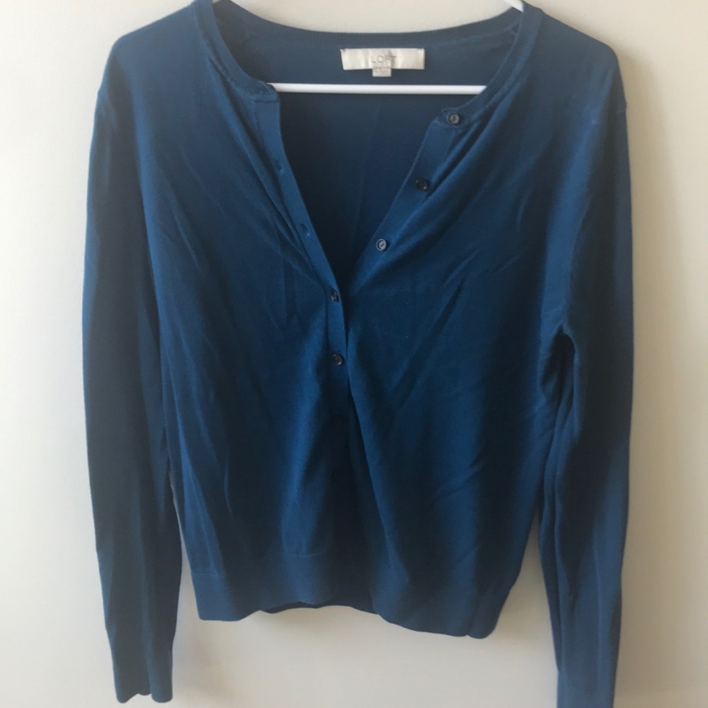 Blue/teal shell sweater
